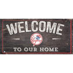 New York Yankees Sign Wood 6x12 Welcome To Our Home Design