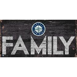 Seattle Mariners Sign Wood 12x6 Family Design