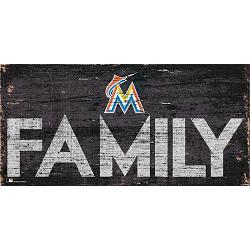 Miami Marlins Sign Wood 12x6 Family Design