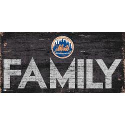New York Mets Sign Wood 12x6 Family Design