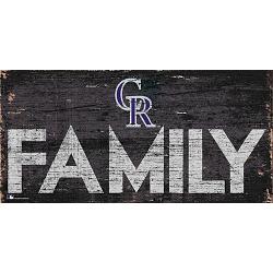 Colorado Rockies Sign Wood 12x6 Family Design