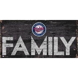 Minnesota Twins Sign Wood 12x6 Family Design