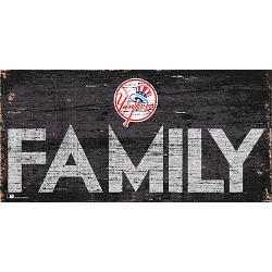 New York Yankees Sign Wood 12x6 Family Design