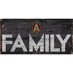 Atlanta United FC Sign Wood 12x6 Family Design by Fan Creations