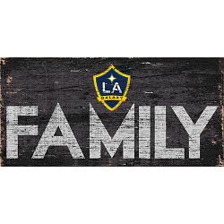 LA Galaxy Sign Wood 12x6 Family Design