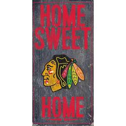 Chicago Blackhawks Sign Wood 6x12 Home Sweet Home Design