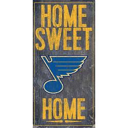 St.Louis Blues Sign Wood 6x12 Home Sweet Home Design