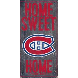 Montreal Canadiens Sign Wood 6x12 Home Sweet Home Design