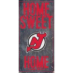 New Jersey Devils Sign Wood 6x12 Home Sweet Home Design