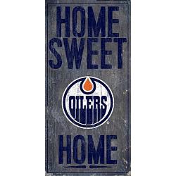 Edmonton Oilers Sign Wood 6x12 Home Sweet Home Design