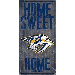 Nashville Predators Sign Wood 6x12 Home Sweet Home Design