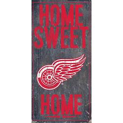 Detroit Red Wings Sign Wood 6x12 Home Sweet Home Design