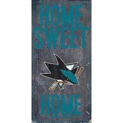 San Jose Sharks Sign Wood 6x12 Home Sweet Home Design