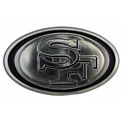 San Francisco 49ers Auto Emblem - Silver