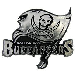 Tampa Bay Buccaneers Auto Emblem - Silver