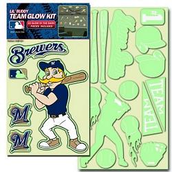 Milwaukee Brewers Decal Lil Buddy Glow in the Dark Kit