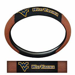 West Virginia Mountaineers Steering Wheel Cover Premium Pigskin Style