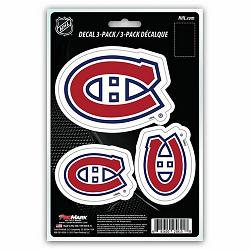 Montreal Canadiens Decal Die Cut Team 3 Pack