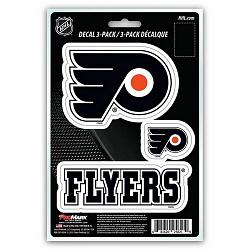 Philadelphia Flyers Decal Die Cut Team 3 Pack