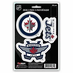 Winnipeg Jets Decal Die Cut Team 3 Pack