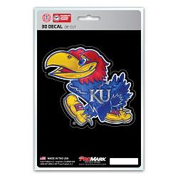 Kansas Jayhawks Decal 5x8 Die Cut 3D Logo Design