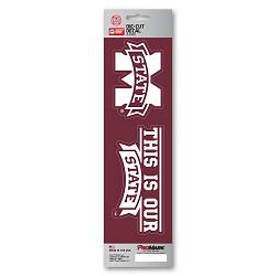 Mississippi State Bulldogs Decal Die Cut Slogan Pack