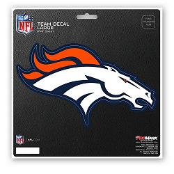 Denver Broncos Decal 8x8 Die Cut