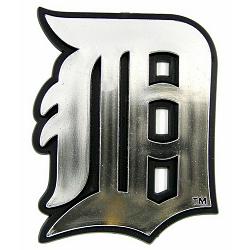 Detroit Tigers Auto Emblem - Silver