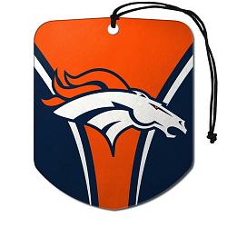Denver Broncos Air Freshener Shield Design 2 Pack