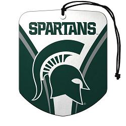 Michigan State Spartans Air Freshener Shield Design 2 Pack by Team Promark