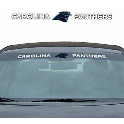 Carolina Panthers Decal 35x4 Windshield