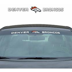 Denver Broncos Decal 35x4 Windshield