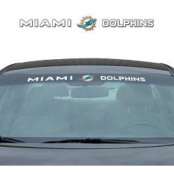 Miami Dolphins Decal 35x4 Windshield