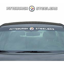 Pittsburgh Steelers Decal 35x4 Windshield