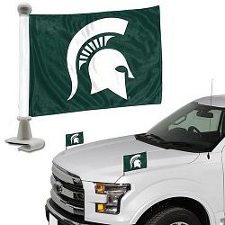Michigan State Spartans Flag Set 2 Piece Ambassador Style