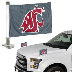 Team Promark Washington State Cougars Flag Set 2 Piece Ambassador Style -