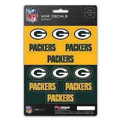Green Bay Packers Decal Set Mini 12 Pack