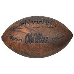 Mississippi Rebels Football - Vintage Throwback - 9 Inches