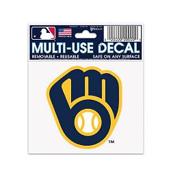 Milwaukee Brewers Decal 3x4 Multi Use