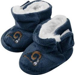 Forever Collectibles Los Angeles Rams Slippers - Baby High Boot (12 ct case) CO