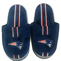 Forever Collectibles New England Patriots Slippers - Youth 4-7 Stripe (12 pc case) CO