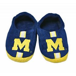 Forever Collectibles Michigan Wolverines Slippers - Youth 4-7 Stripe (12 pc case) CO