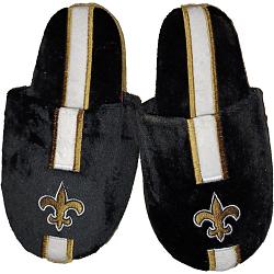 New Orleans Saints Slipper - Youth 8-16 Size 5-6 Stripe - (1 Pair) - L