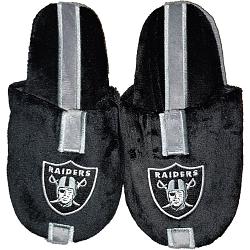 Las Vegas Raiders Slipper - Youth 8-16 Size 5-6 Stripe - (1 Pair) - L