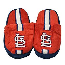 St. Louis Cardinals Slipper - Youth 8-16 Size 1-2 Stripe - (1 Pair) - S
