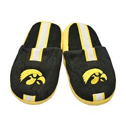 Iowa Hawkeyes Slipper - Youth 8-16 Size 1-2 Stripe - (1 Pair) - S