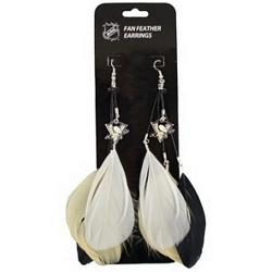 Pittsburgh Penguins Team Color Feather Earrings CO