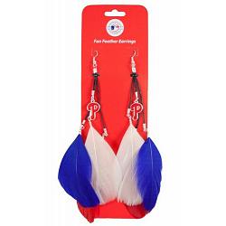 Philadelphia Phillies Team Color Feather Earrings CO