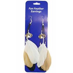 Missouri Tigers Team Color Feather Earrings CO