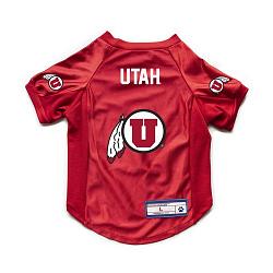 Utah Utes Pet Jersey Stretch Size L